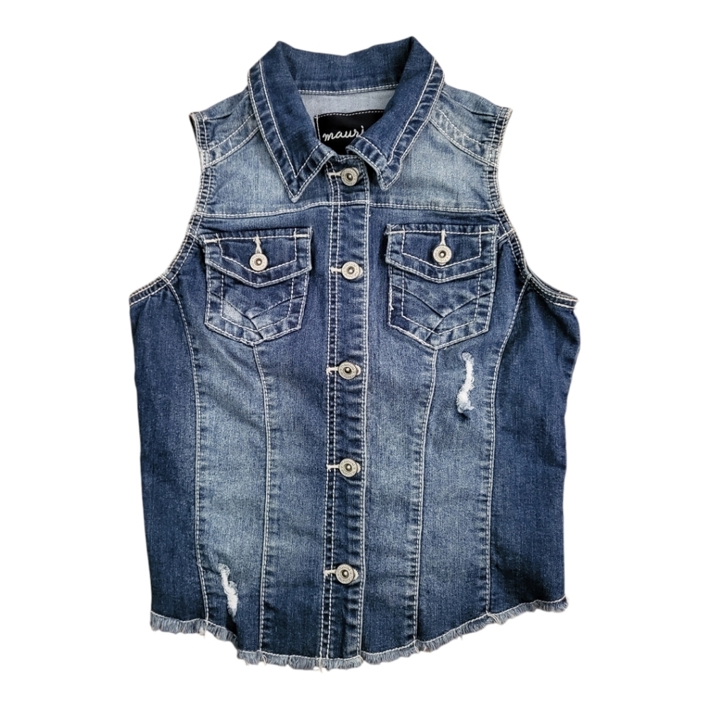 Denim vest shirt